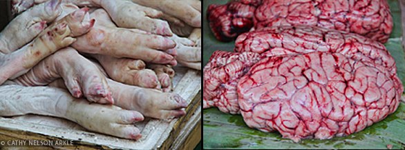 luang prabang, laos market-brains-feet