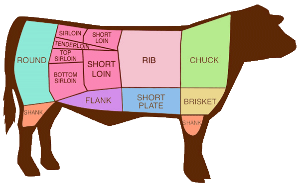 Beef Primal Chart