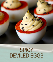 Spicy Deviled Eggs | She Paused 4 Thought