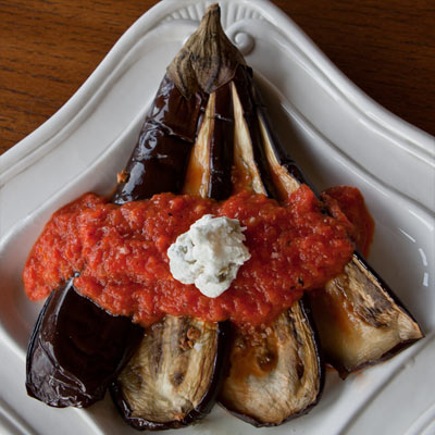 Easy Eggplant with a Simple Sauce