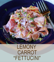 Lemony Carrot "Fettuccine" | She Paused 4 Thought