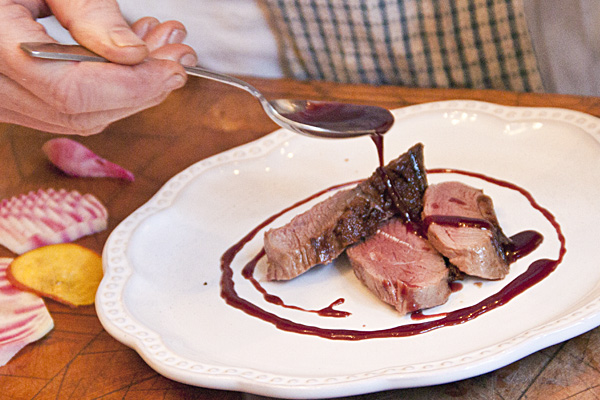plating a duck breast