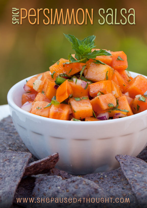 Persimmon Salsa | She Paused 4 Thought