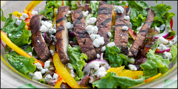Grilled Portobello Salad | She Paused 4 Thought