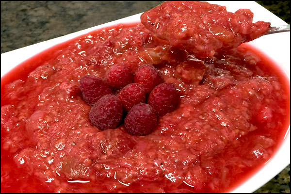 Rhubarb-raspberry Compote | She Paused 4 Thought