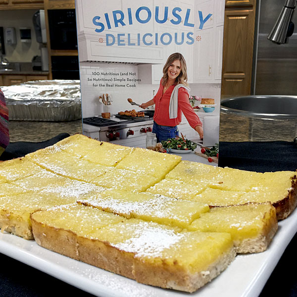 Lemon Bars from cookbook Siriously Delicious