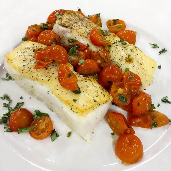Pan Seared Halibut from Once Upon A Chef Cookbook