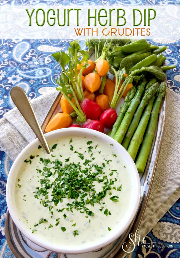 Yogurt Herb Dip from Nathan Turner's I Love California Cookbook