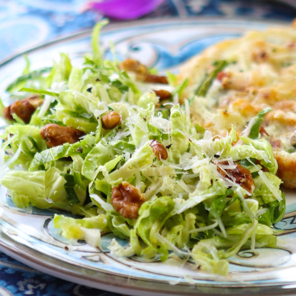 brussels sprout salad from Nathan Turner's I Love California Cookbook
