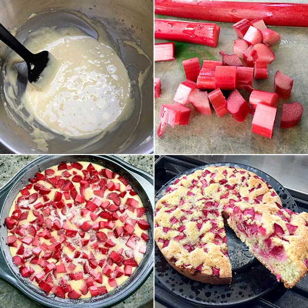 Prep for Quick Rhubarb Cake