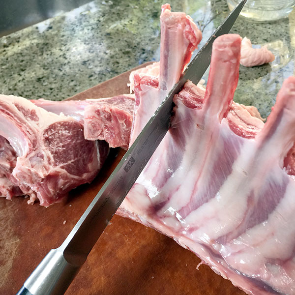 How to cut rack of lamb