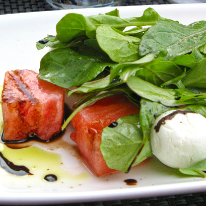 Grilled watermelon salad