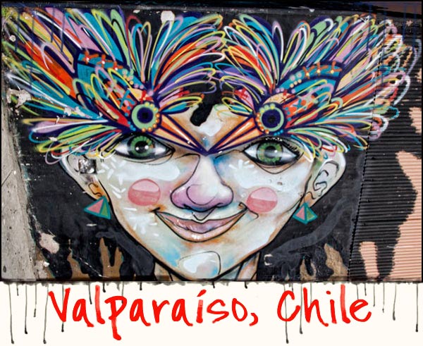 Street art in Valparaiso, Chile