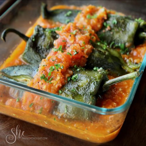 Poblano Stuffed Chiles